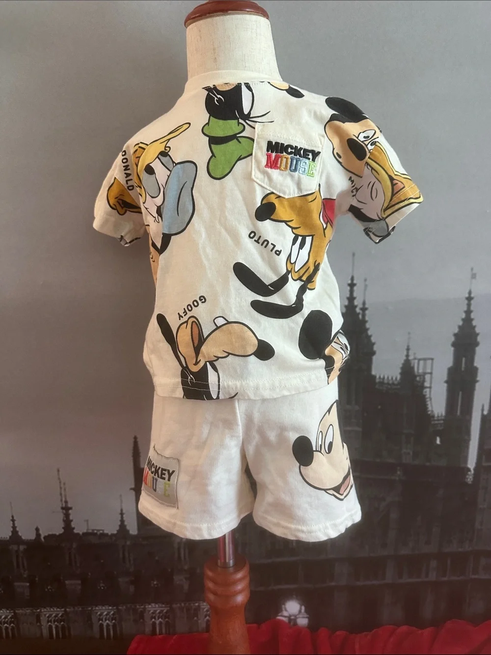 Disney Mickey Mouse White Multicolor Character Kids Matching Set